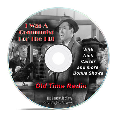 I Was A Communist For The FBI, 860 Old Time Radio Crime Shows, OTR, DVD CD