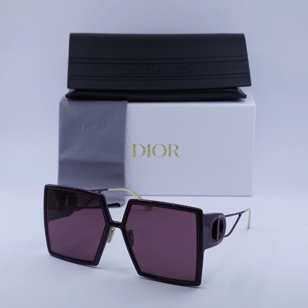 Christian Dior CD2859 43A Sunglasses FRAMES ONLY Red/Purple Gold 56-15-135 READ Dior Red Sunglasses for Women for sale | eBay main image 4