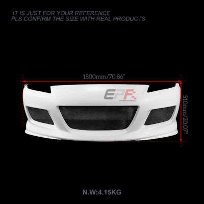 For Mazda RX8 SE3P 03-08 MS Style FRP Unpainted Front Bumper