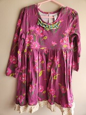 Matilda Jane Girl Floral Long Sleeve Dress Size 4