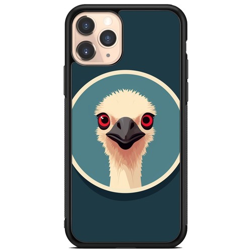 block print ostrich happy For iPhone 11 12 13 14 Pro Max Tough Case - Picture 6 of 25