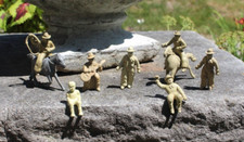 Vintage MCM 9 Piece Marx Roy Rogers Ranch Cowboy Set / People