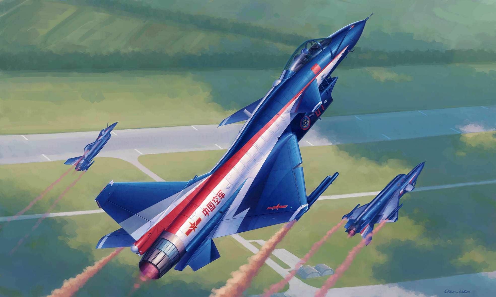 Trumpeter 02857 - 1:48 PLA J-10AY Vigorous Dragon-Ba Yi Aerb.T. - New