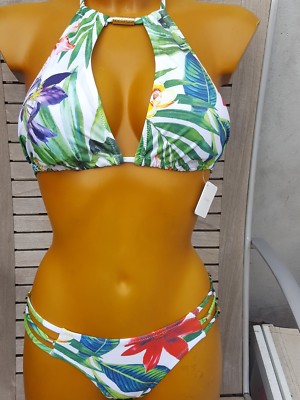 CHARLOTT''Badeanzug Bikini Gr.40 Exotisch Neu mit Etikett Wert 94Euro
