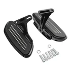 Black Passenger Floorboards Fit For Harley Touring Road Street Glide 1993-2025