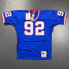 100% Authentic Michael Strahan Mitchell Ness 1993 Giants Jersey Size 44 L Mens