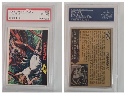 1962 Topps Mars Attacks #30 Trapped!! — PSA (grade unconfirmed)