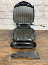 George Foreman Black 2-Serving Electric Grill Small GR10B - Tested And Working