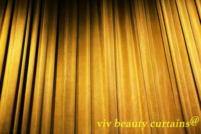 THEATER/STAGE Camel Vintage Classic Velvet Curtain Drape 12ft H Sound Proof