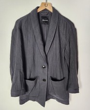 Madewell Women's Sz. S Lightspun Dorset Blazer In Coal