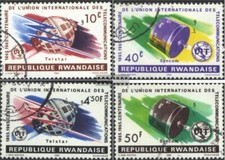 Ruanda 114A-117A (kompl.Ausg.) gestempelt 1965 Intern. Fernmeldeunion