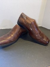 GIORGIO BRUTINI Mens Brown Leather Loafers 8.5 EUC