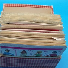 Vintage 1970 s Creative Patterns Lot Of Crafts Patterns w Box RARE LOOK