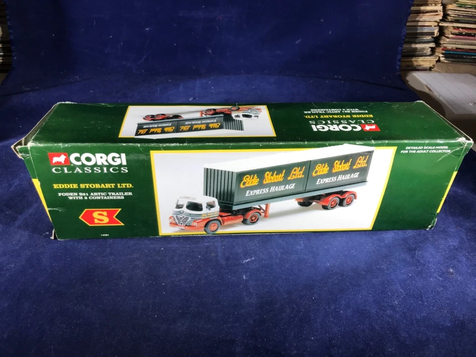 P-60 CORGI 1:50 SCALE DIE CAST TRUCK - FODEN S21 ARTIC TRAILER WITH 2 CONTAINERS - Image 3 of 4