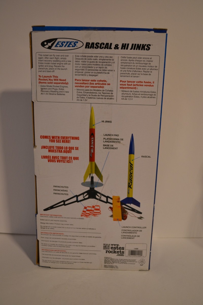 Estes Nasa Model Rockets Estes Rocket Engines Estes Rascal & Hijinks Rocket Launch Set ...