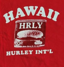 Vintage Hurley International T-Shirt Sz Large Hawaii Graphic Collectible Tee