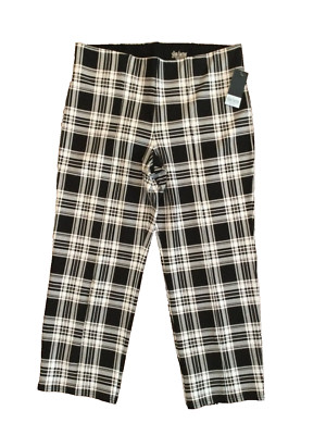 Slim Factor by Investments Woman 2X Regular Slim Straight Stretch Pants Pull On