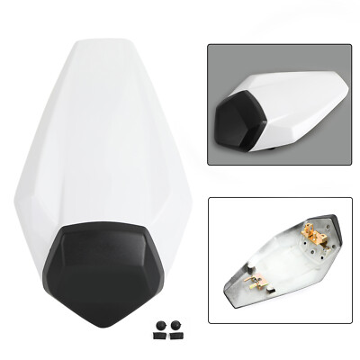 Motorrad Soziusabdeckung Sitzbezug Sitzkeil für Kawasaki ZX6R 2019-2024 WHI E1