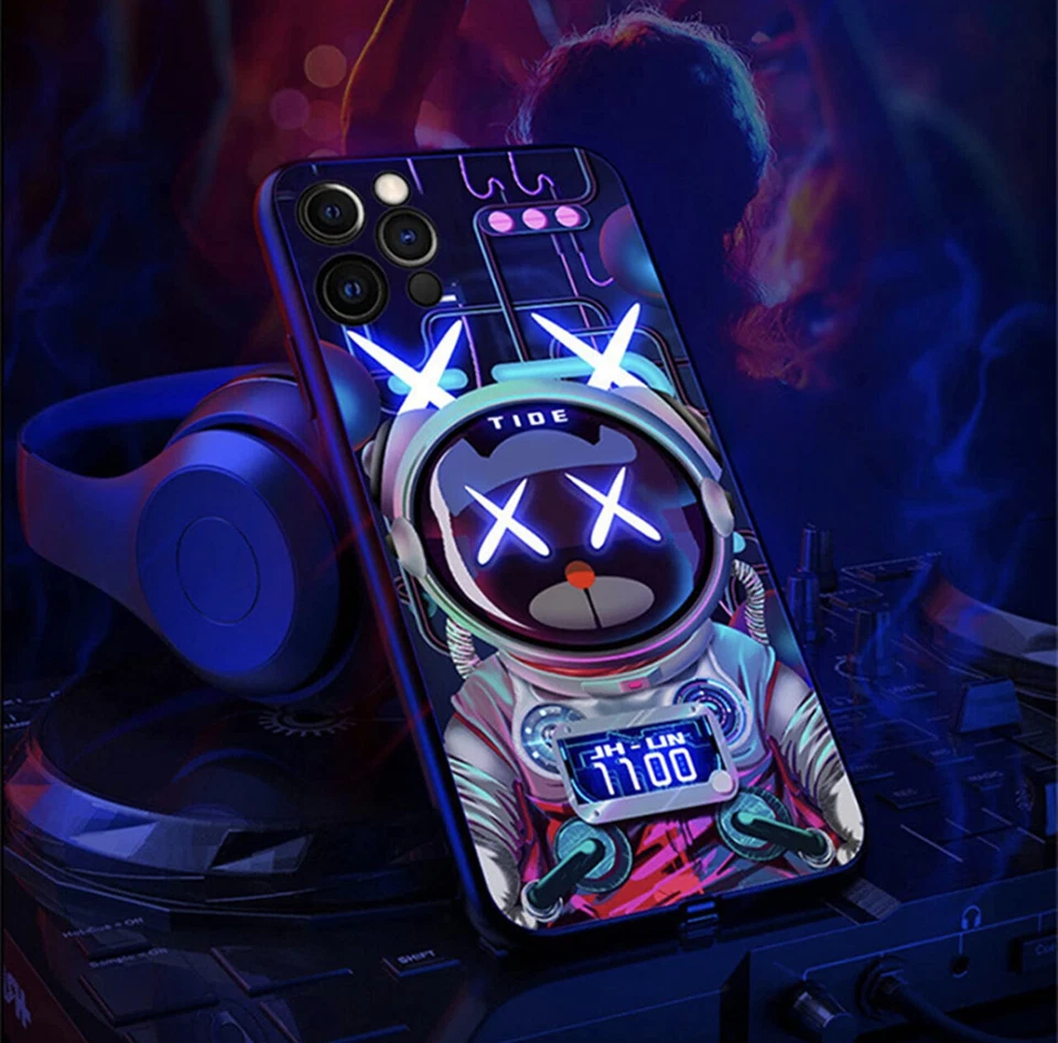 Smart LED Light-up Glass Phone Case Cover for All Apple iPhone - Shipping EEUU - Image 4 of 4