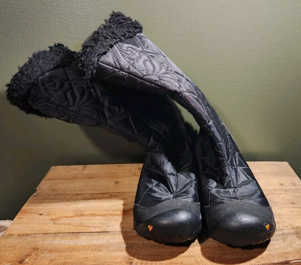 Stivali invernali donna Keen Burlington alti neri taglia 9