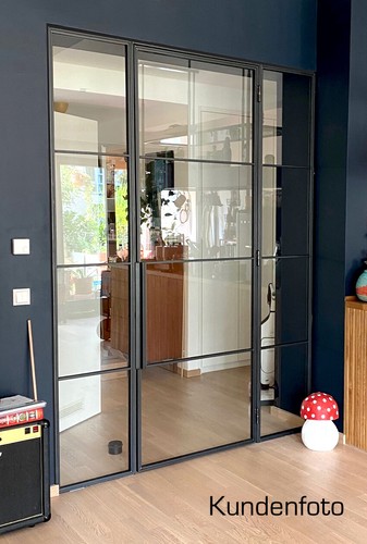 Bauhaus Stahl-Loft Türen, Fabriktüren, Lofttüren. Aus Vollmaterial - nach Maß. - Bild 8 von 12