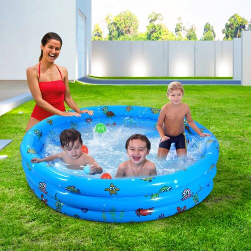 51" for 3 Kids Inflatable Swimming Pool Outdoor Swim Center Water Fun 3 Layer