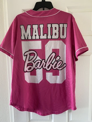 Barbie Baseball Jersey | Summer Short Sleeve Tee | Femininity | Comfortable | Women Summer Casual Shirt