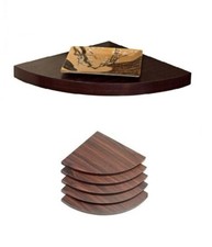 HUDSON WALNUT FLOATING WALL MOUNTED SHELF KITCHEN BATH LIVING ROOM SHELVES UNITS