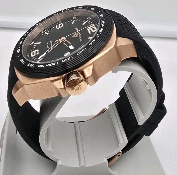 Swiss Legend Sprinter Watch Stainless Steel Silicone Band New Battery