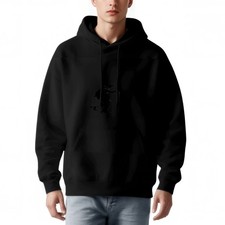 Men's Loose Fit Long Sleeve Hoodie Pullover Sweatshirt with Pockets Featuring