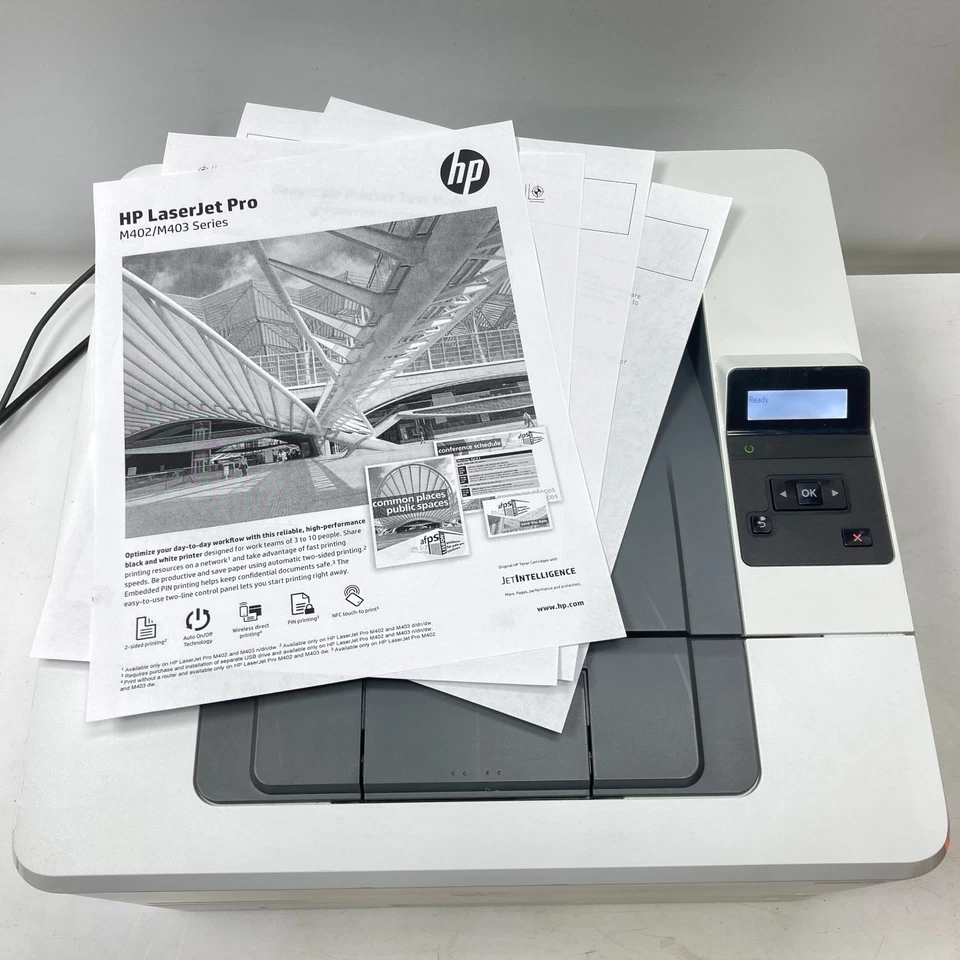 HP LaserJet Pro M402dne Mono Printer C5J91A, Serviced, w/ GENUINE HP Toner @ 80% - Image 2 of 4