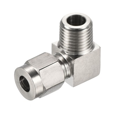 Compression Tube Fitting 304 Stainless Steel 1/4PT x 1/4'' OD Coupling Adapter