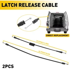 Rear Left Cargo Door Latch Upper&Lower Release Cable for E150 Ford 250 350 450