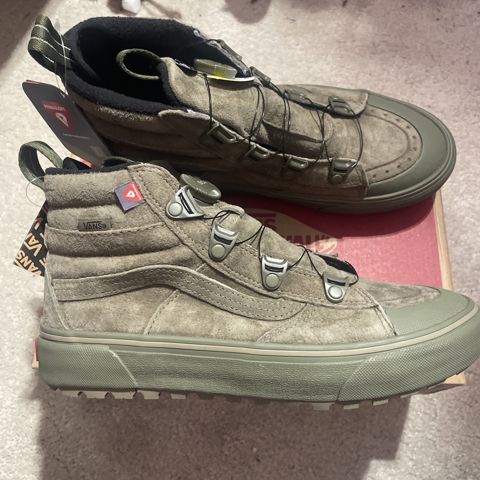 VANS Sk8-Hi MTE 2 BOA Covert Green Olive Sneakers Size Mens 7.5 Womens 9 NEW