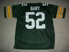 RASHAN GARY Unsigned Custom Sewn Football Green Bay Jersey Sze S-3XL Green/White