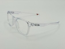 OAKLEY TRILLBE X -POLISHED CLEAR FRAMES -W/ SILVER ICONS NO LENS EYEGLASS 50mm