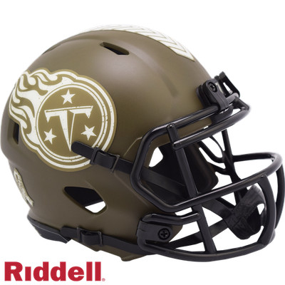 Tennessee Titans NFL Riddell 2022 Salute to Service NFL Speed Mini Helm