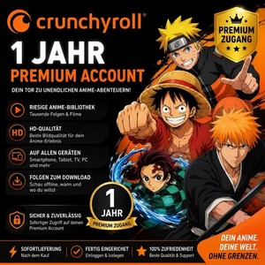 Crunchyroll Premium Mega Fan 1-JAHRES-ABO
