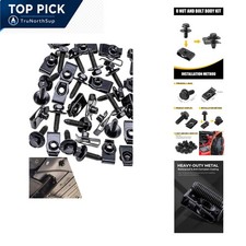 20 pcs M6 Car Body Bolts U-Nut Clips Kit Steel Fasteners for Fender Bumper En...