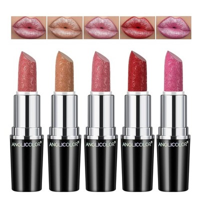 5pcs Glitter Lipstick Set   High Impact Metallic Lipcolor for Glamorous Lips