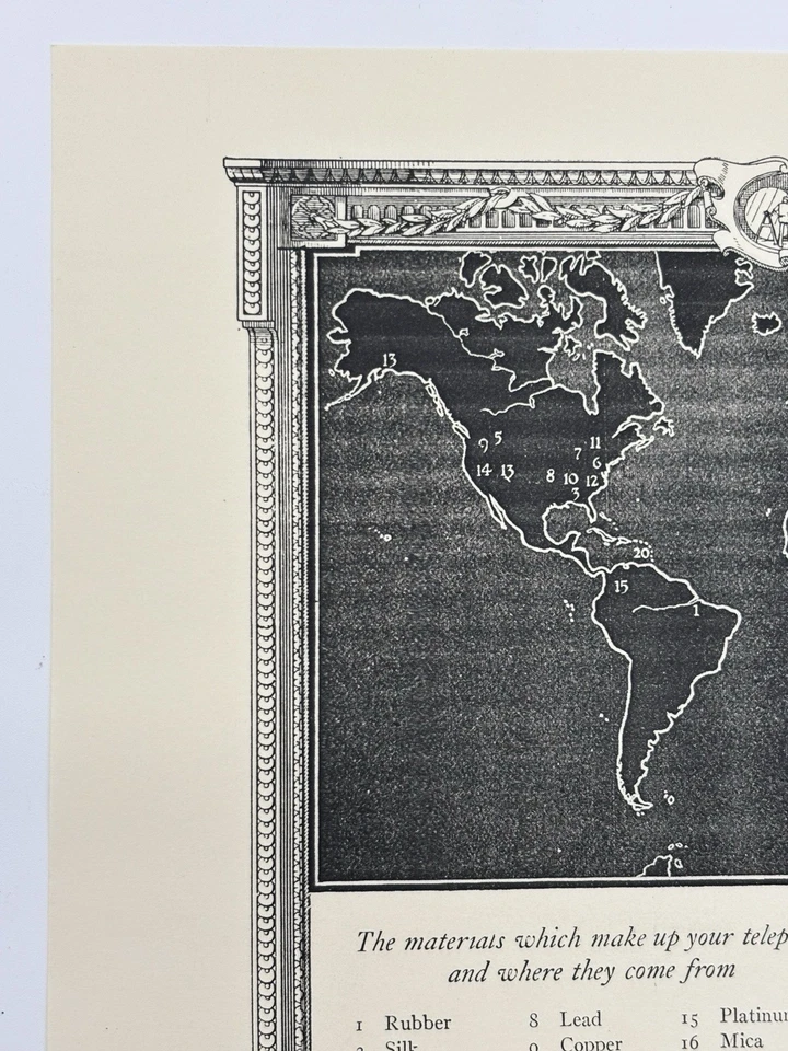 1922 Paper Ad Reprint Western Electric Equipment Telephone Materials List - Image 2 of 4