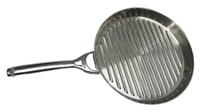 Calphalon 13” Inch Large Stainless Steel Grill Pan Grooved Skillet-PREOWNED