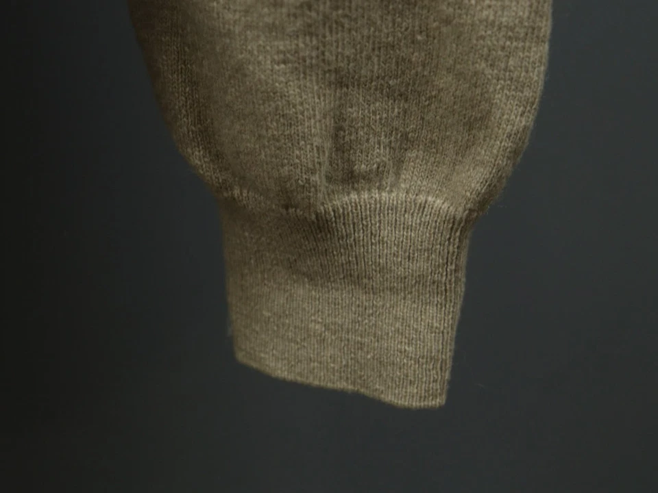 Burberry London Tan Argyle Diamond Wool Knitted V-Neck Pullover Sweater Size XL - Image 4 of 4