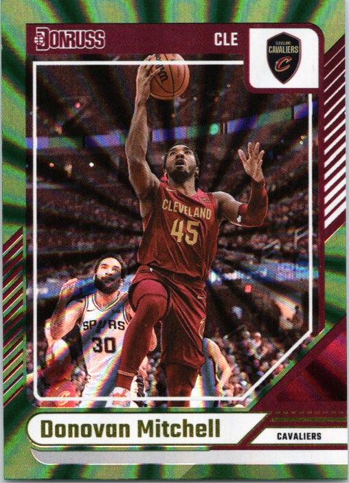 2024-25 Donruss #110 Donovan Mitchell Holo Green Laser