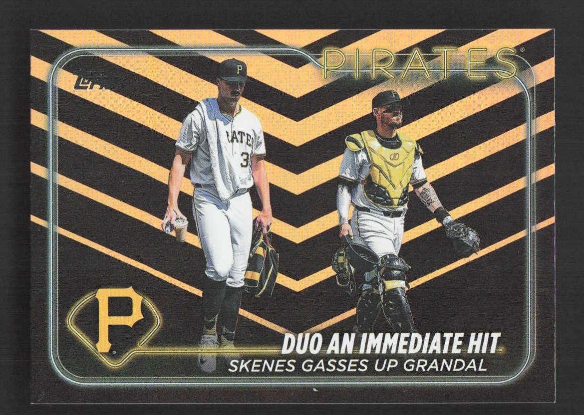Duo An Immediate Hit (Yasmani / Paul Skenes) CC 2024 Topps Update Holiday #US160