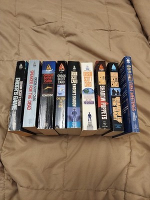 ORSON SCOTT CARD Ender saga/Shadow 9 Mass Market Paperback all first printings