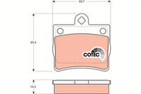 Bremsbelagsatz Scheibenbremse Cotec TRW GDB1283 FüR Mercedes Klasse W203 W202