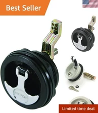 S-0226BC Modern T-Handle Latch with Keyed Lock - Black for Freshwater Boats