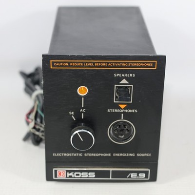 KOSS E.9 Electrostatic Energizing Source UNIT ONLY E9 E-9 E/9 NO POWER CABLE