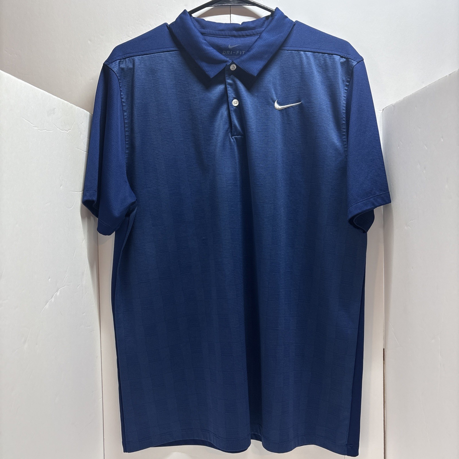 Polo Nike Uomo Golf Dri FIT Blu Grande Sportiva Pull Over